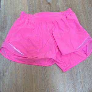 Hot pink lululemon shorts
